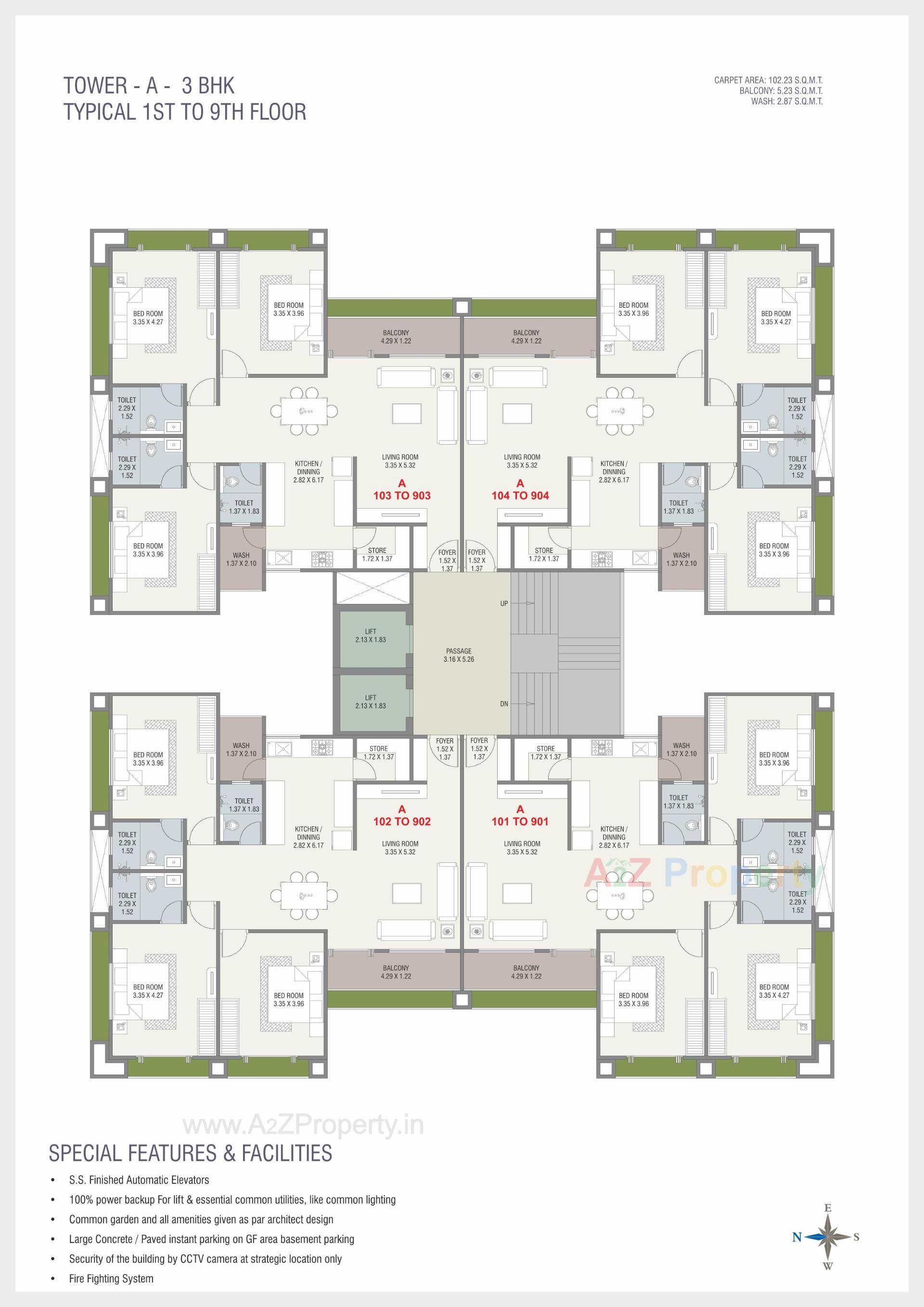 Layout of real estate project Broadway Alokya located at Bhayli, Vadodara, Gujarat