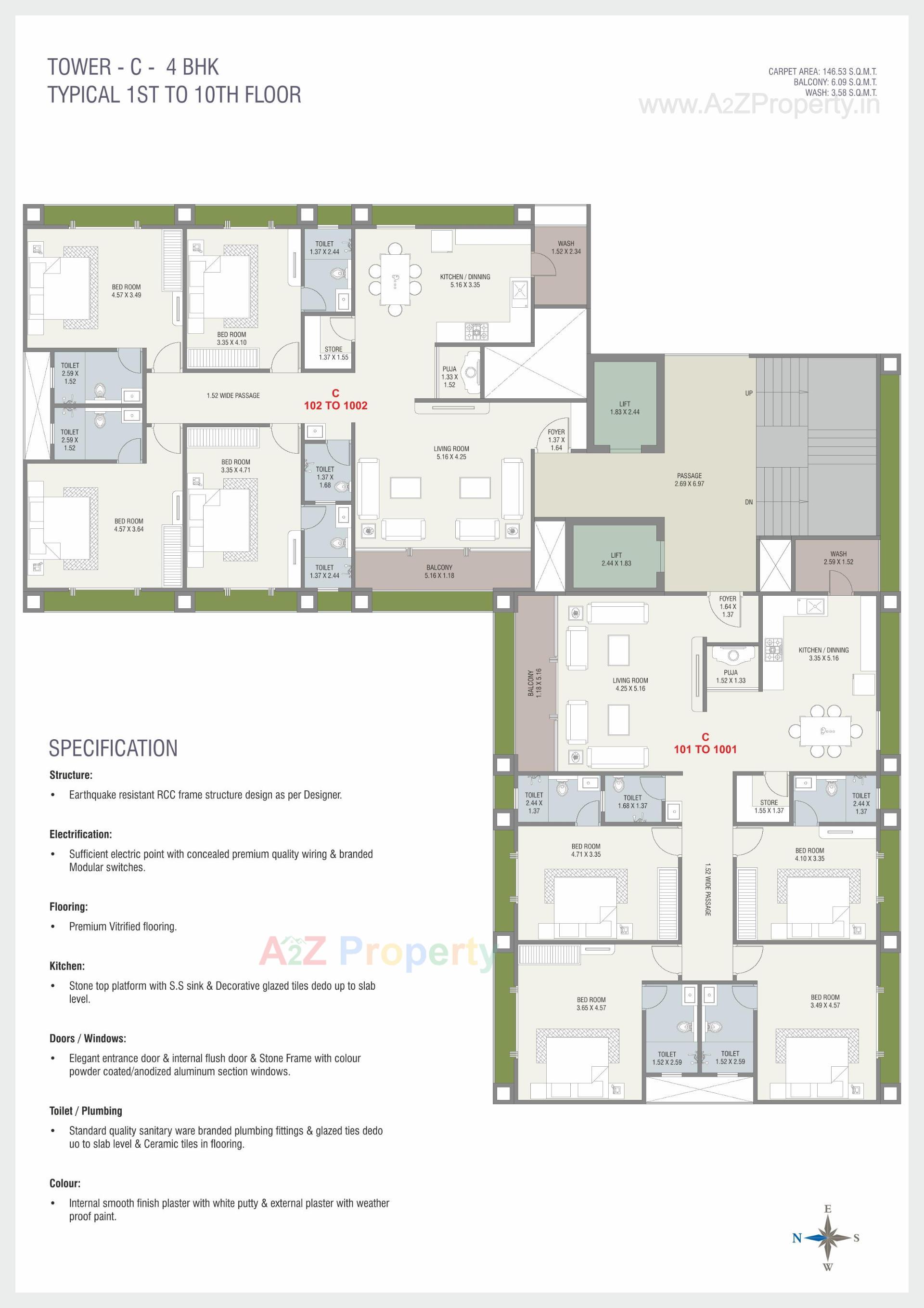 Layout of real estate project Broadway Alokya located at Bhayli, Vadodara, Gujarat