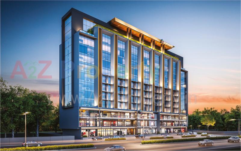 3D Elevation of real estate project Broadway Empire located at Gotri, Vadodara, Gujarat