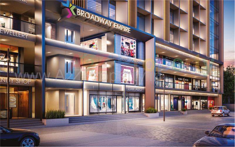 3D Elevation of real estate project Broadway Empire located at Gotri, Vadodara, Gujarat
