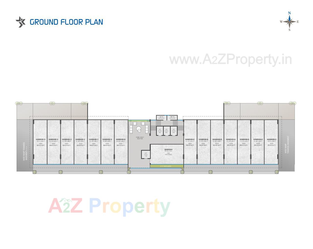 3D Elevation of real estate project Broadway Empire located at Gotri, Vadodara, Gujarat