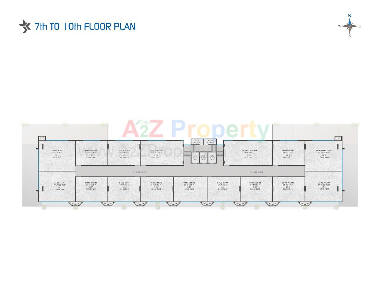 3D Elevation of real estate project Broadway Empire located at Gotri, Vadodara, Gujarat