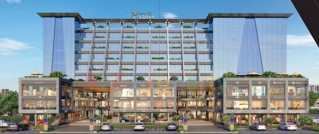 3D Elevation of real estate project Broadway Signature located at Sevasi, Vadodara, Gujarat