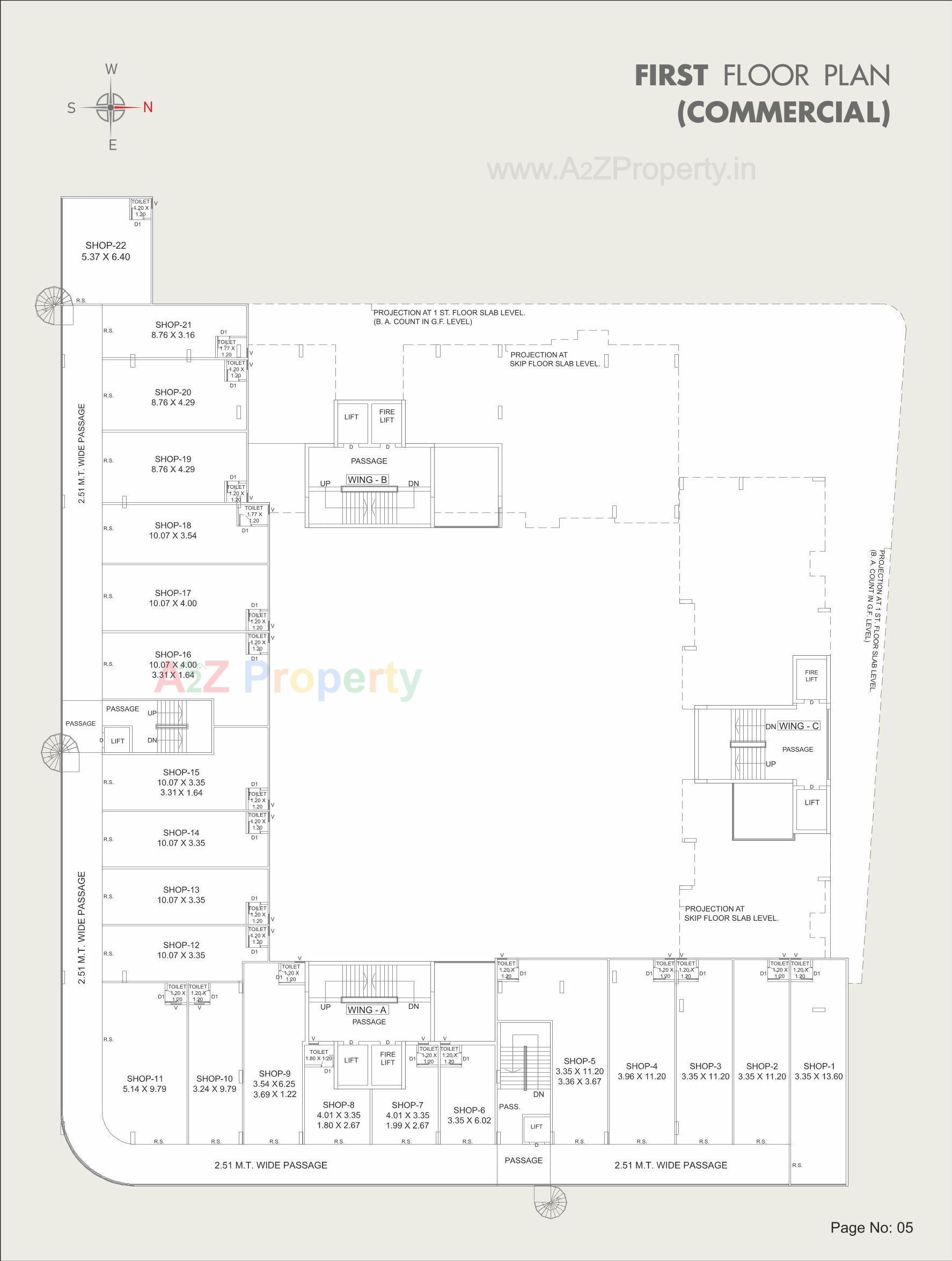 Layout of real estate project Broadway Skycourt located at Sevasi, Vadodara, Gujarat