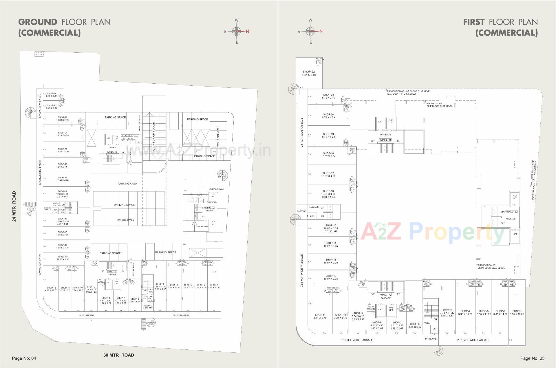 Layout of real estate project Broadway Skycourt located at Sevasi, Vadodara, Gujarat