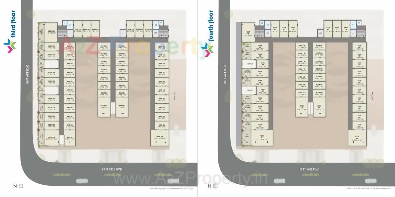 Layout of real estate project Broadway Venture located at Sevasi, Vadodara, Gujarat