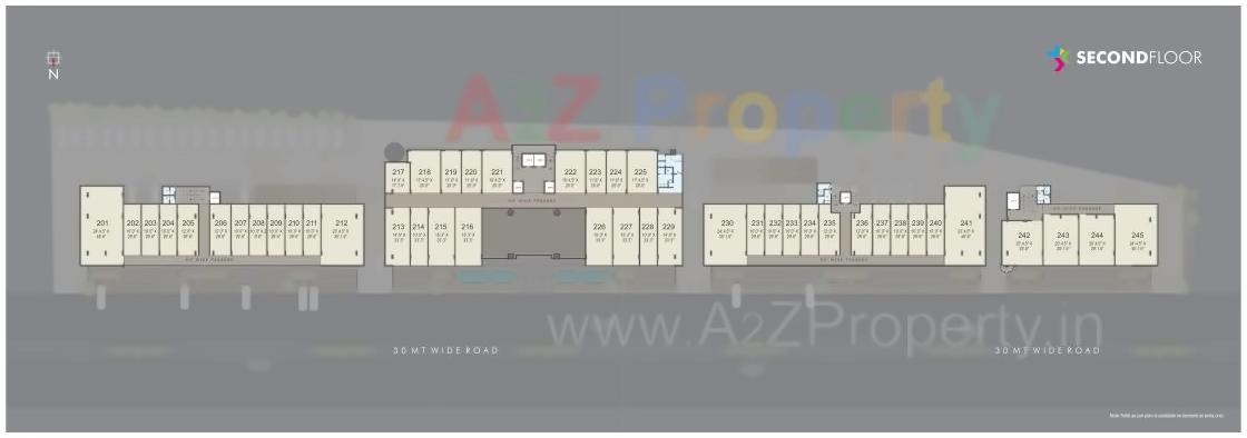 Layout of real estate project Broadway located at Bhayli, Vadodara, Gujarat