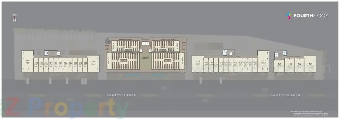 Layout of real estate project Broadway located at Bhayli, Vadodara, Gujarat