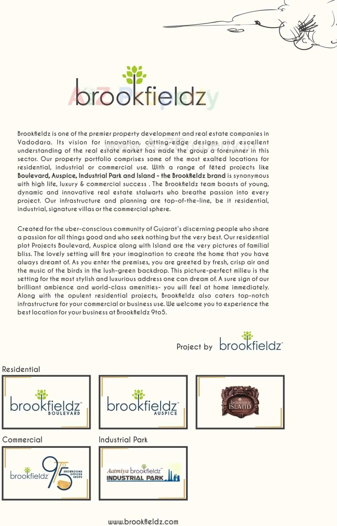  of real estate project Brookfieldz 9 To located at Gorwa, Vadodara, Gujarat