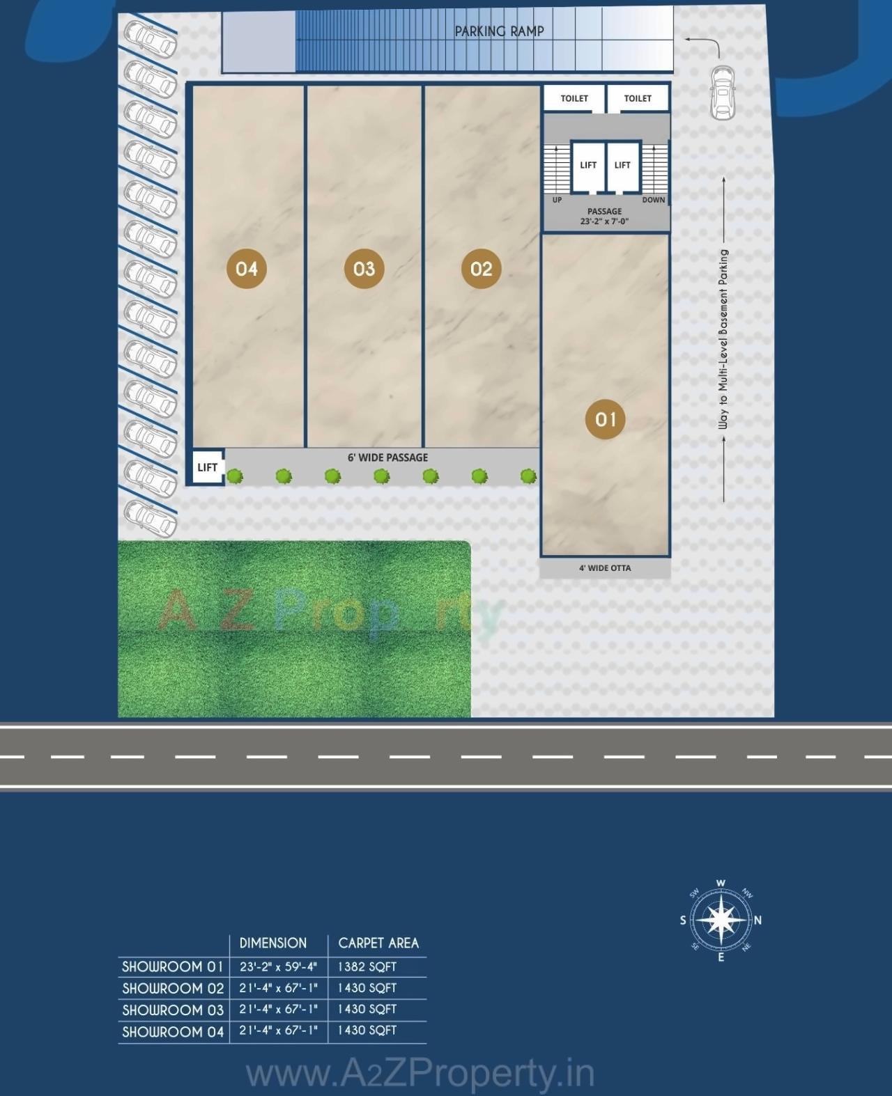 Layout of real estate project Brookfieldz 9 To located at Gorwa, Vadodara, Gujarat