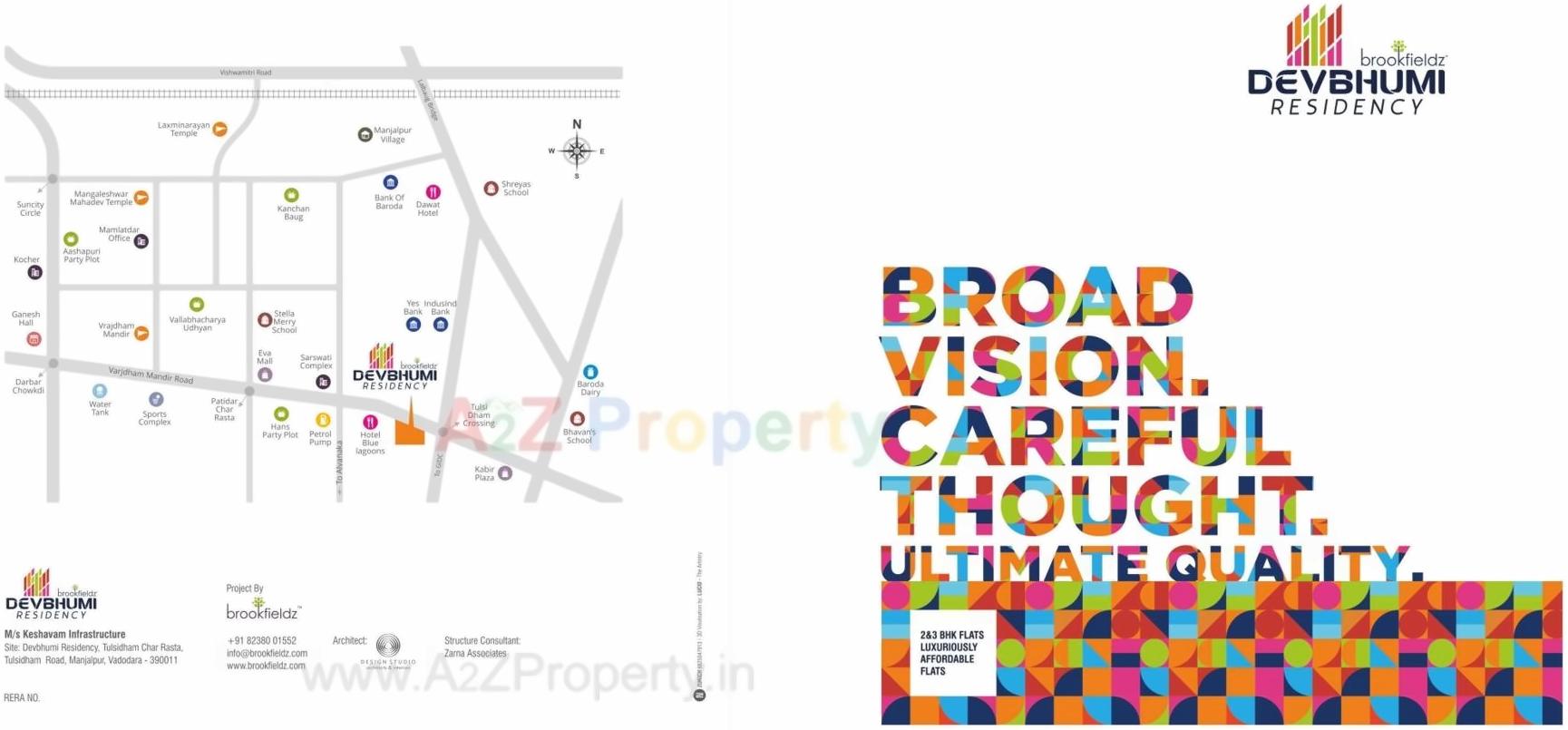  of real estate project Brookfieldz Devbhumi Residency located at Manjalpur, Vadodara, Gujarat