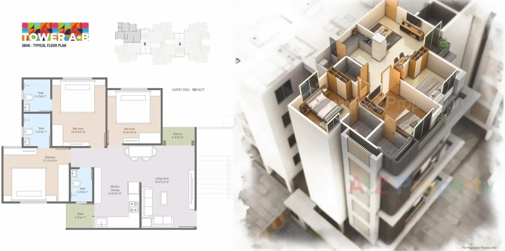 Layout of real estate project Brookfieldz Devbhumi Residency located at Manjalpur, Vadodara, Gujarat
