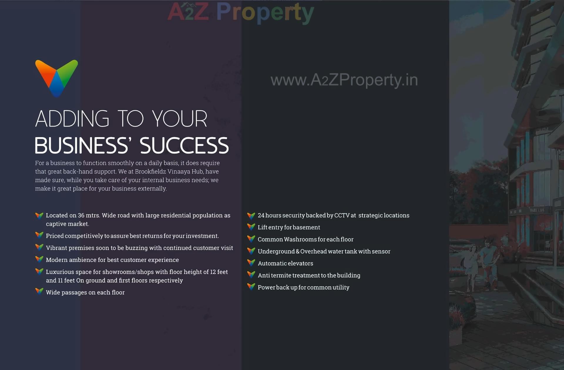  of real estate project Brookfieldz Vinaaya Hub located at Manjalpur, Vadodara, Gujarat