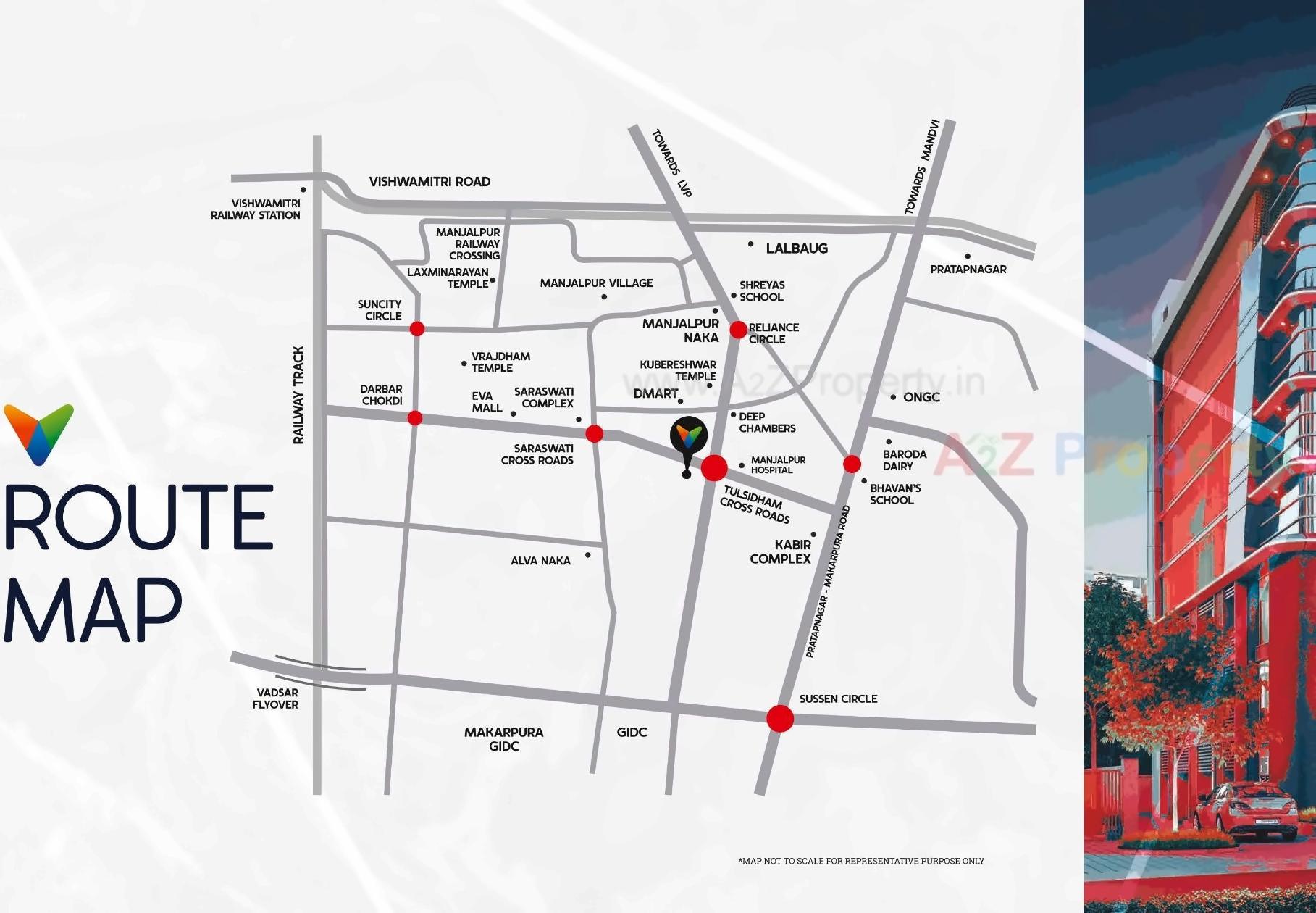  of real estate project Brookfieldz Vinaaya Hub located at Manjalpur, Vadodara, Gujarat