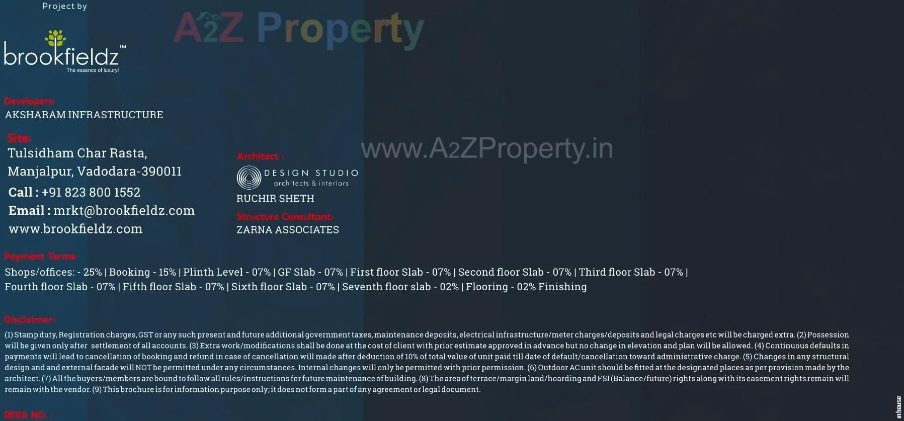  of real estate project Brookfieldz Vinaaya Hub located at Manjalpur, Vadodara, Gujarat