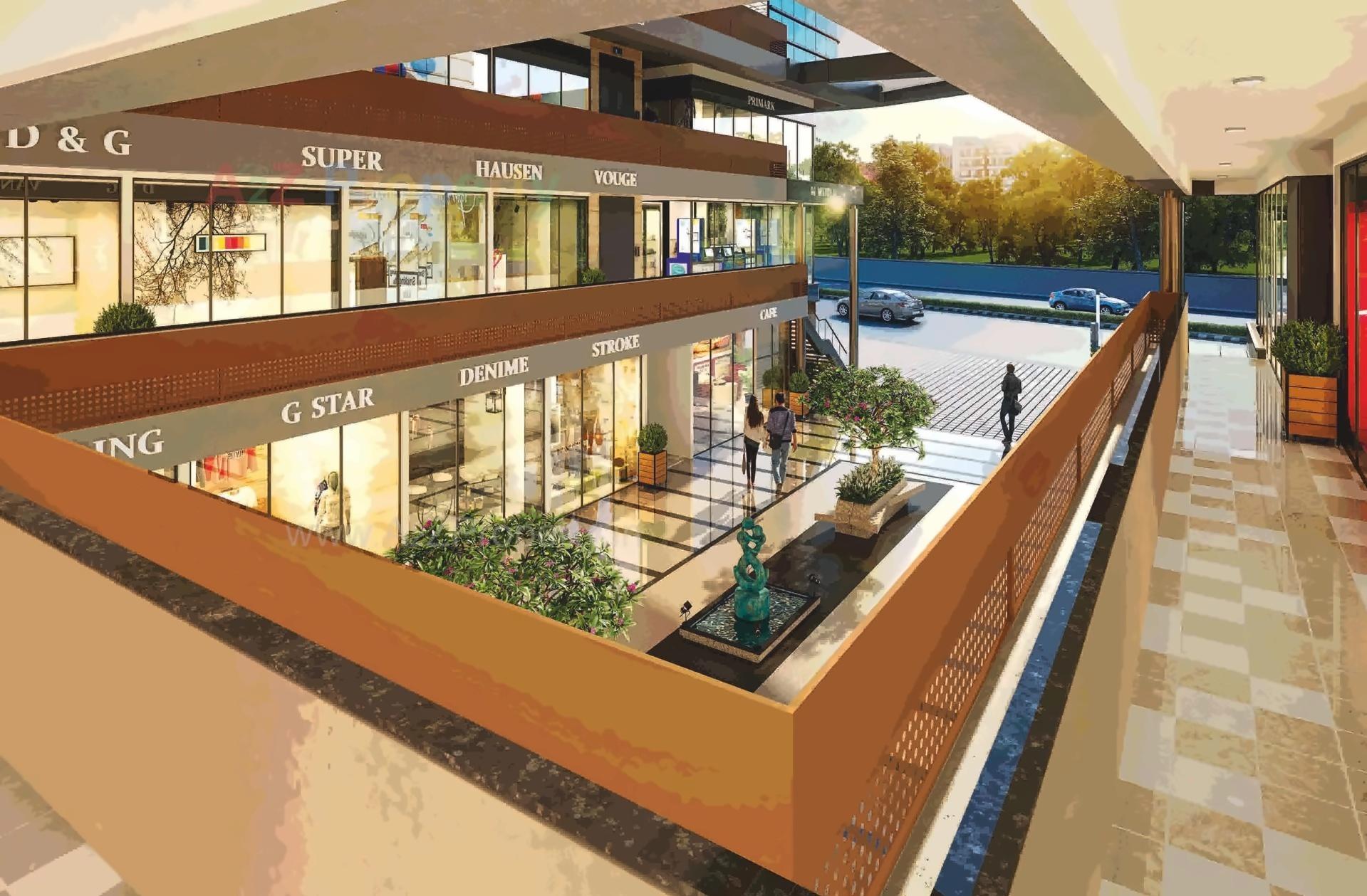 3D Elevation of real estate project Brookfieldz Vinaaya Hub located at Manjalpur, Vadodara, Gujarat