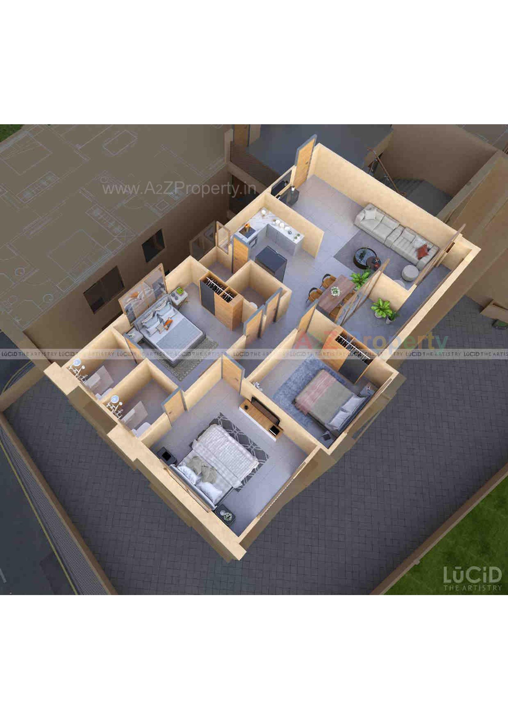 Layout of real estate project Burhani Plaza located at Sayajipura, Vadodara, Gujarat