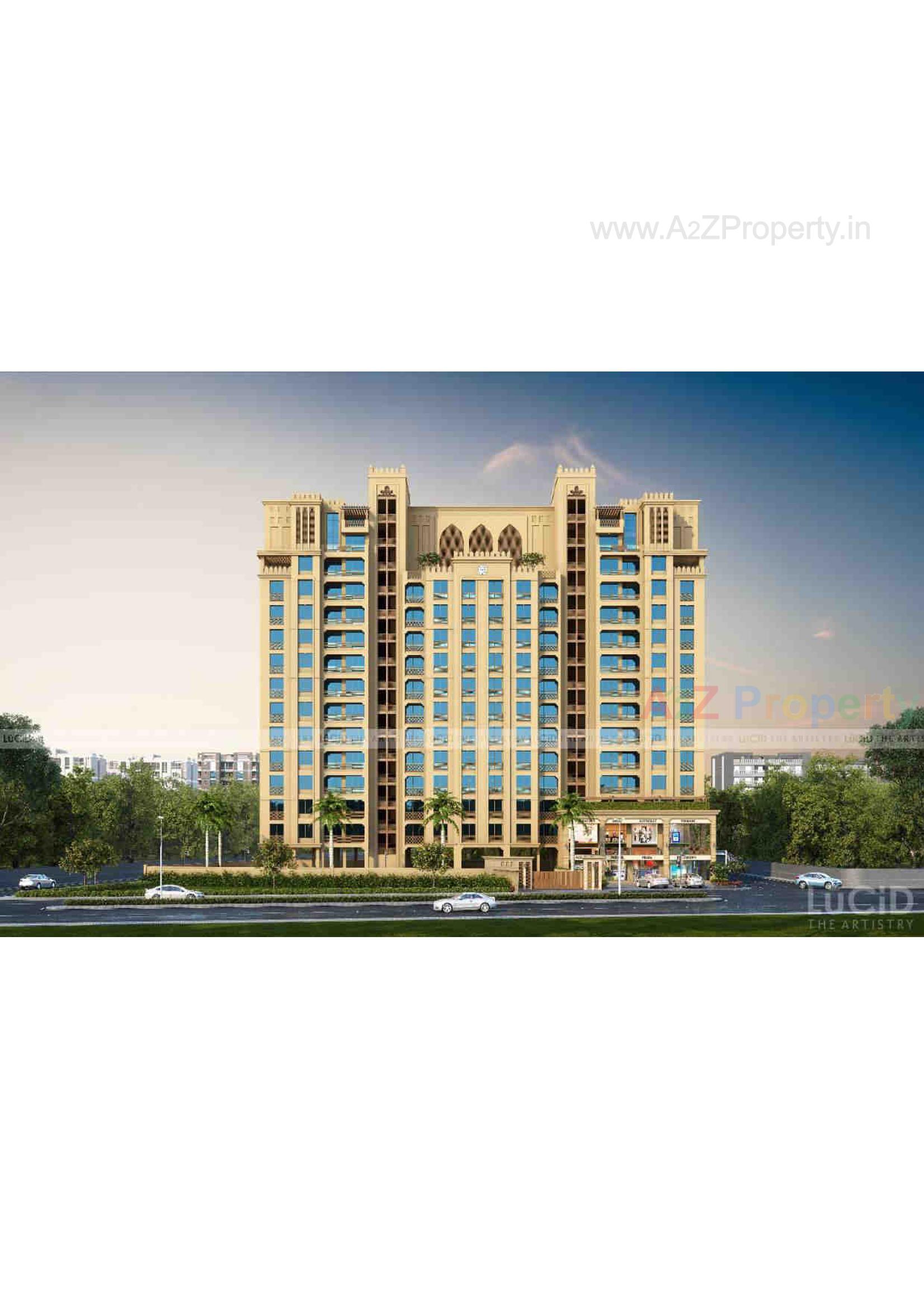 3D Elevation of real estate project Burhani Plaza located at Sayajipura, Vadodara, Gujarat