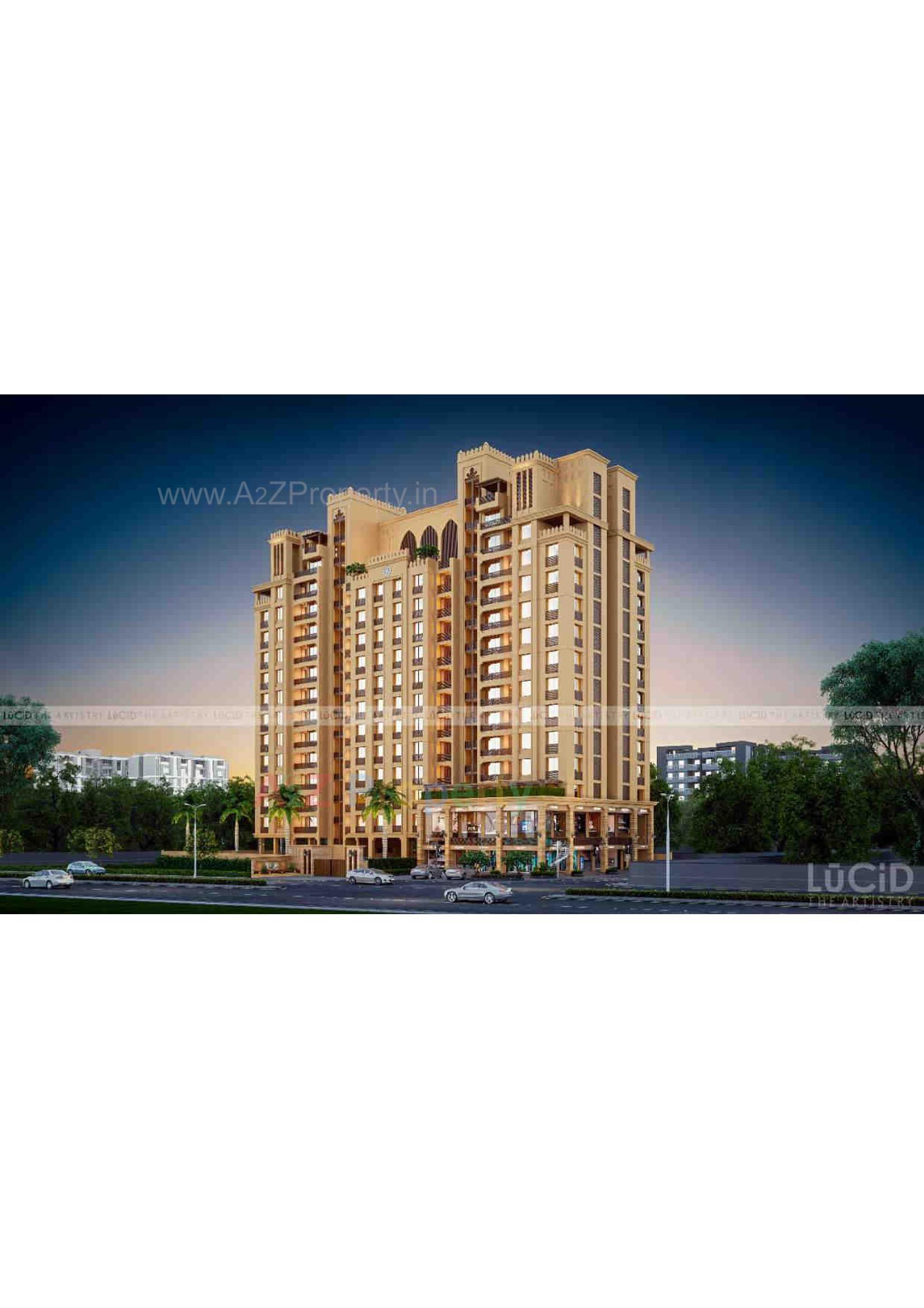 3D Elevation of real estate project Burhani Plaza located at Sayajipura, Vadodara, Gujarat