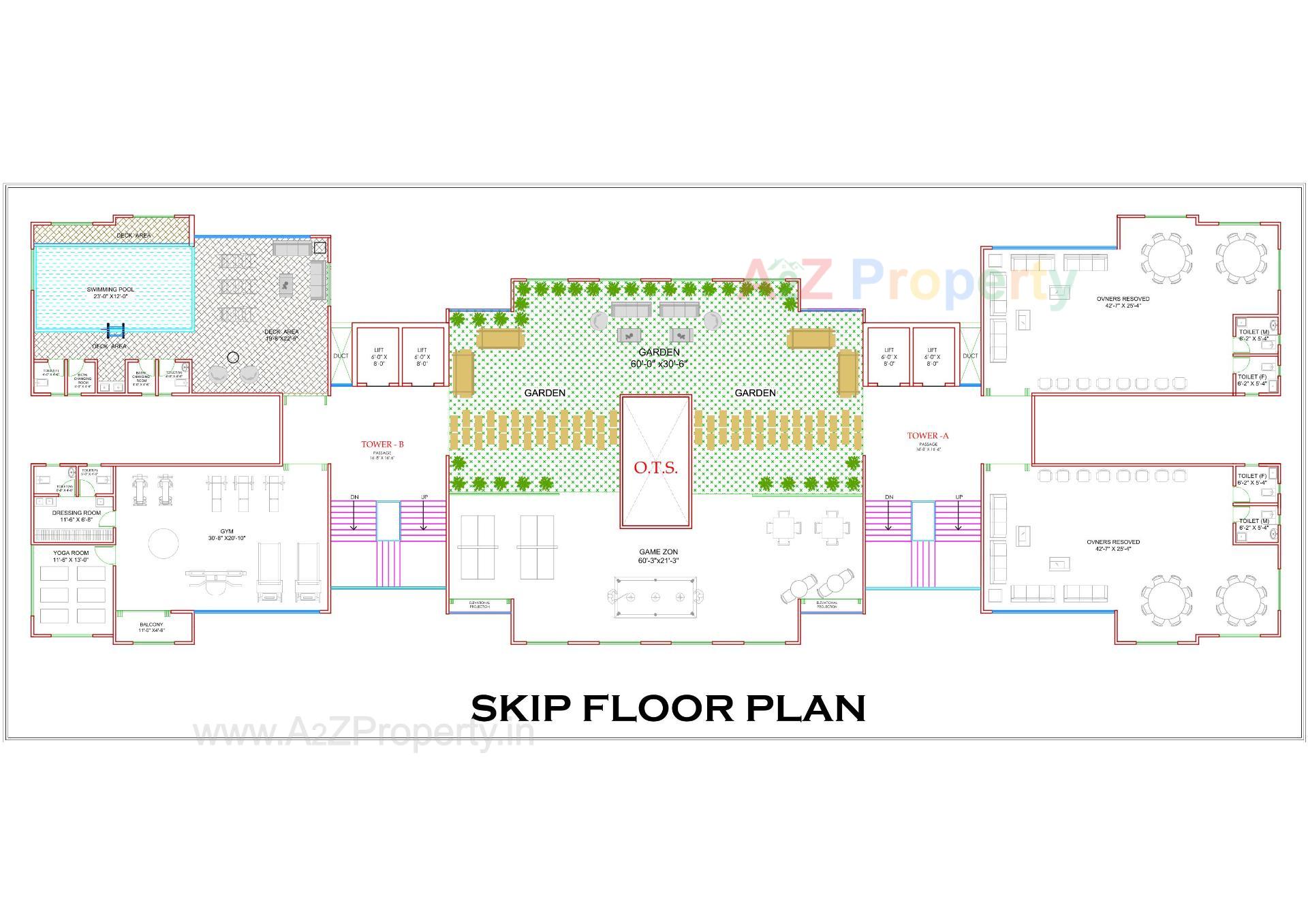 Layout of real estate project Burhani Plaza located at Sayajipura, Vadodara, Gujarat