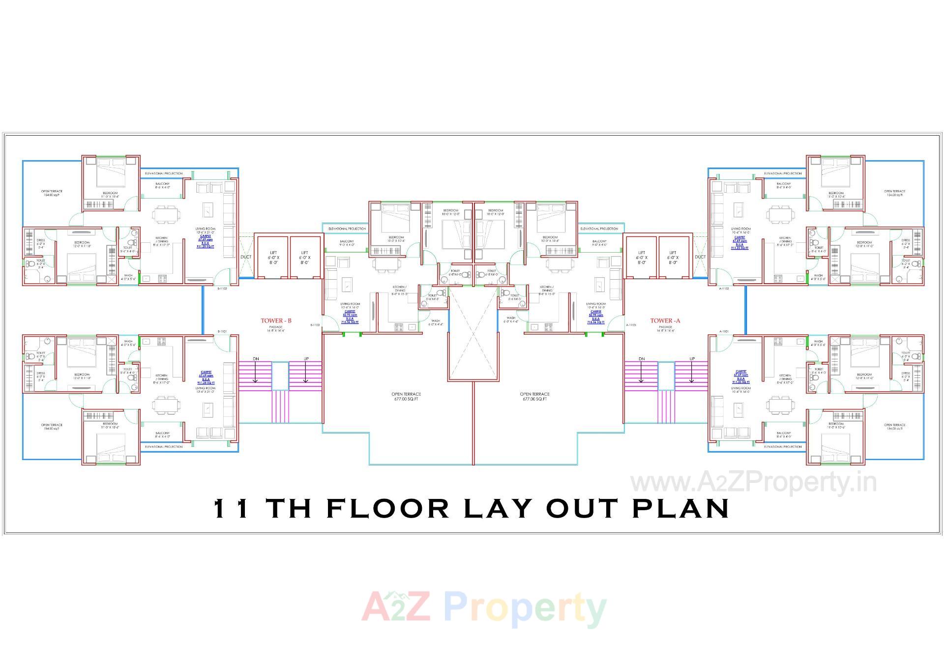 Layout of real estate project Burhani Plaza located at Sayajipura, Vadodara, Gujarat