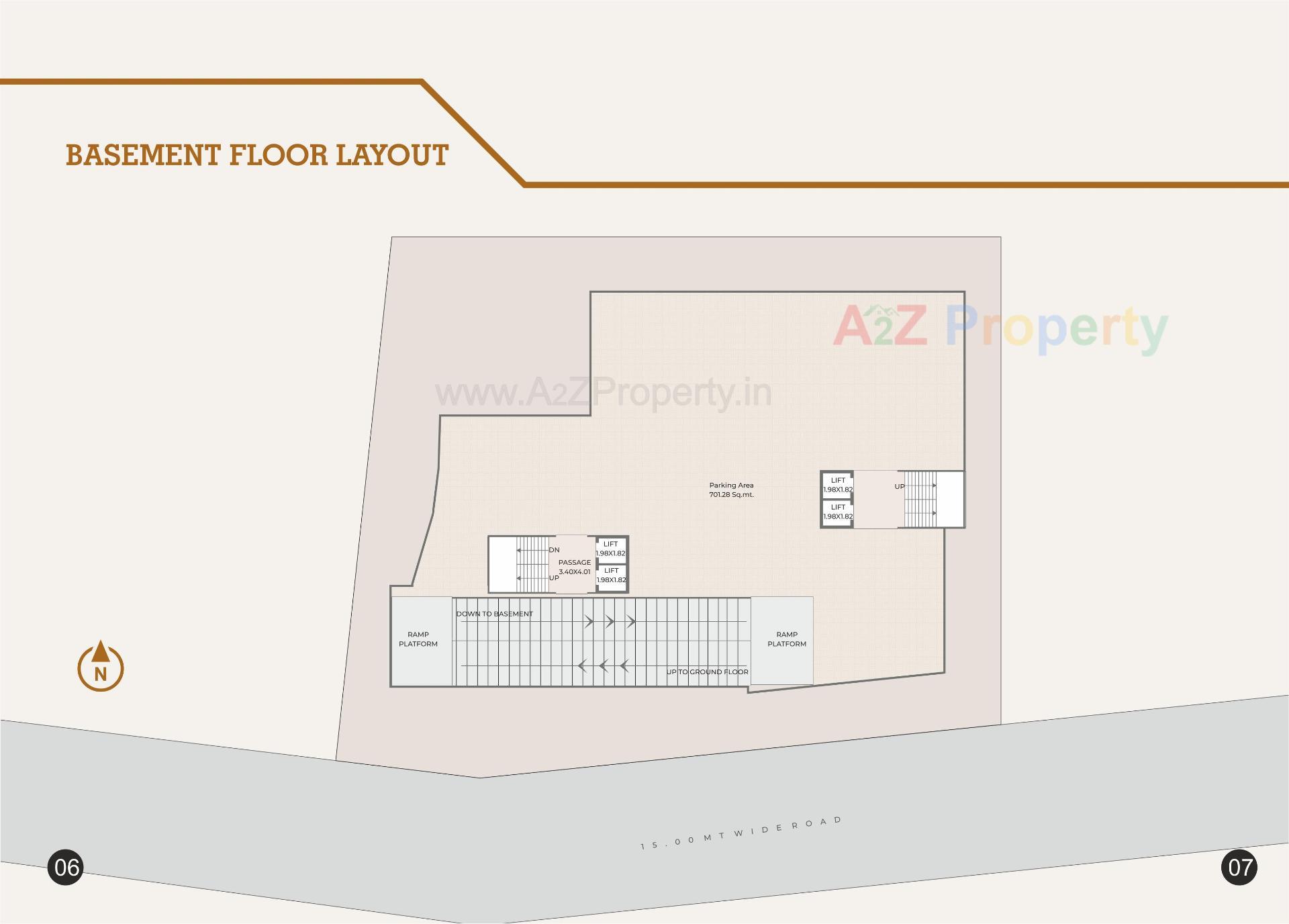 Layout of real estate project Caladium Green located at Bhayli, Vadodara, Gujarat