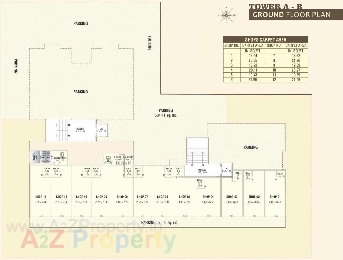 Layout of real estate project Castle Pearl located at Sevasi, Vadodara, Gujarat
