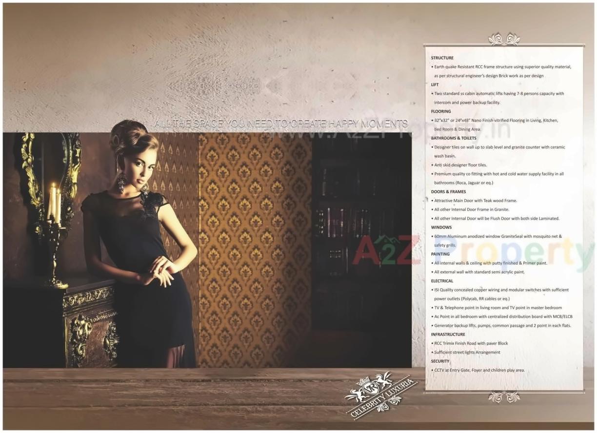  of real estate project Celebrity Luxuria located at Atladara, Vadodara, Gujarat