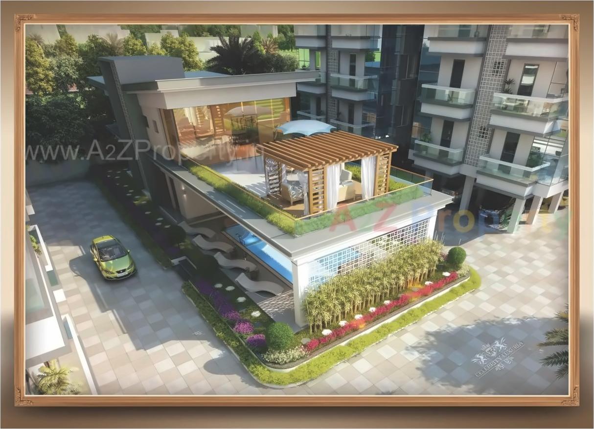 3D Elevation of real estate project Celebrity Luxuria located at Atladara, Vadodara, Gujarat