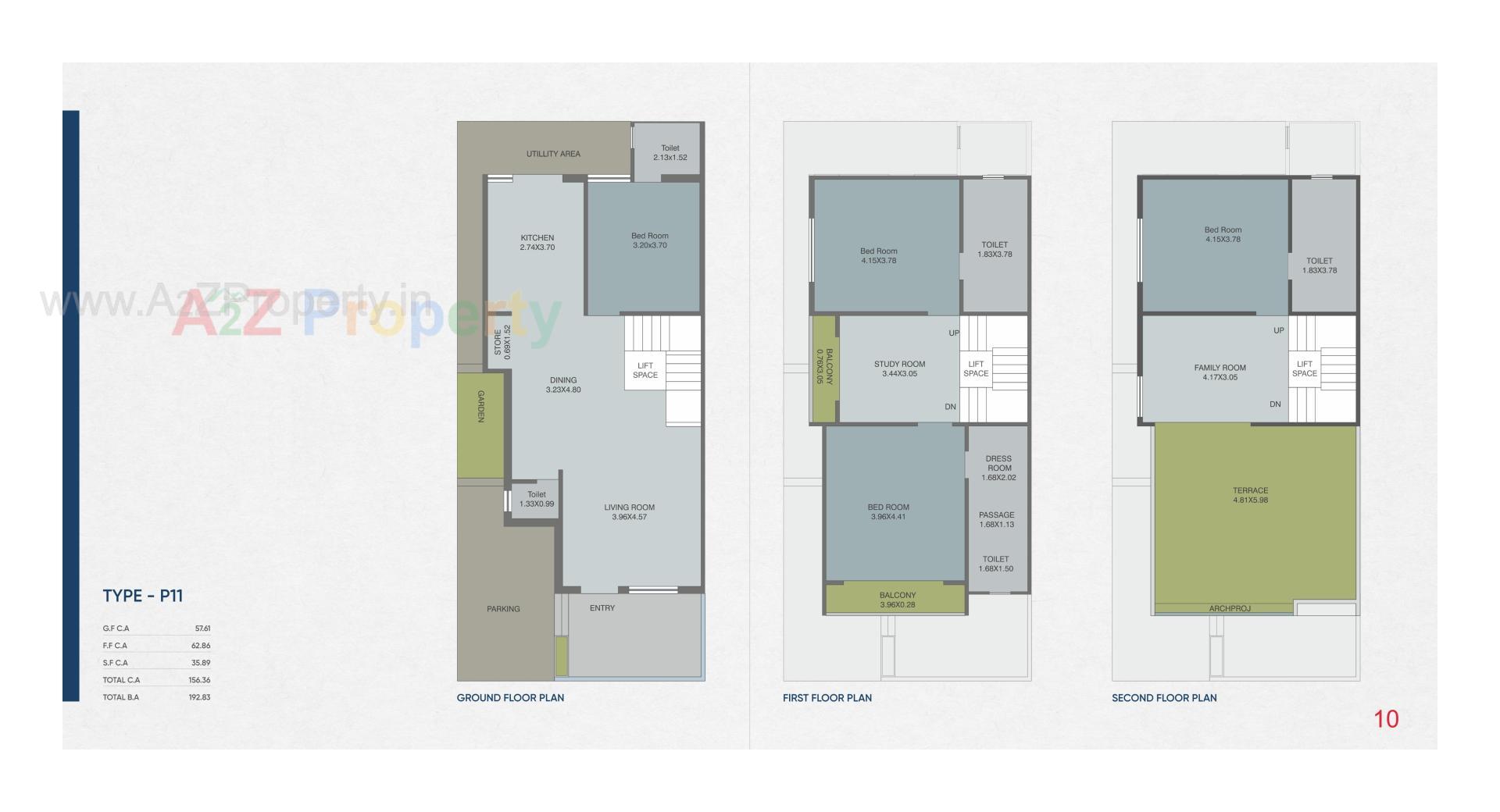 Layout of real estate project Ciel located at Kalali, Vadodara, Gujarat