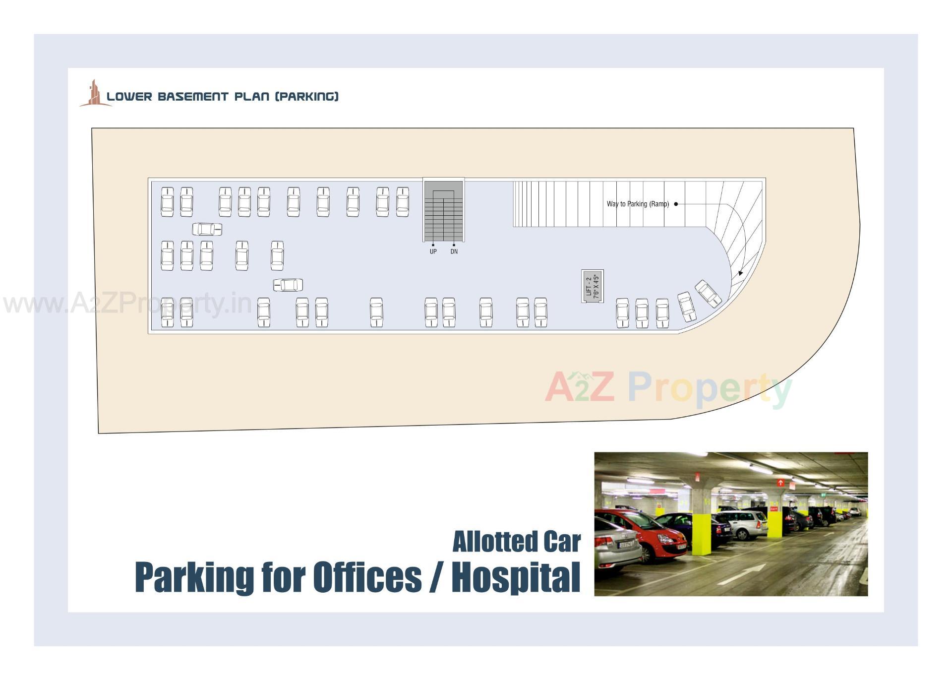 Layout of real estate project City Center located at Padra, Vadodara, Gujarat