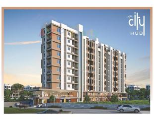 Elevation of real estate project City Hub located at Babajipura, Vadodara, Gujarat