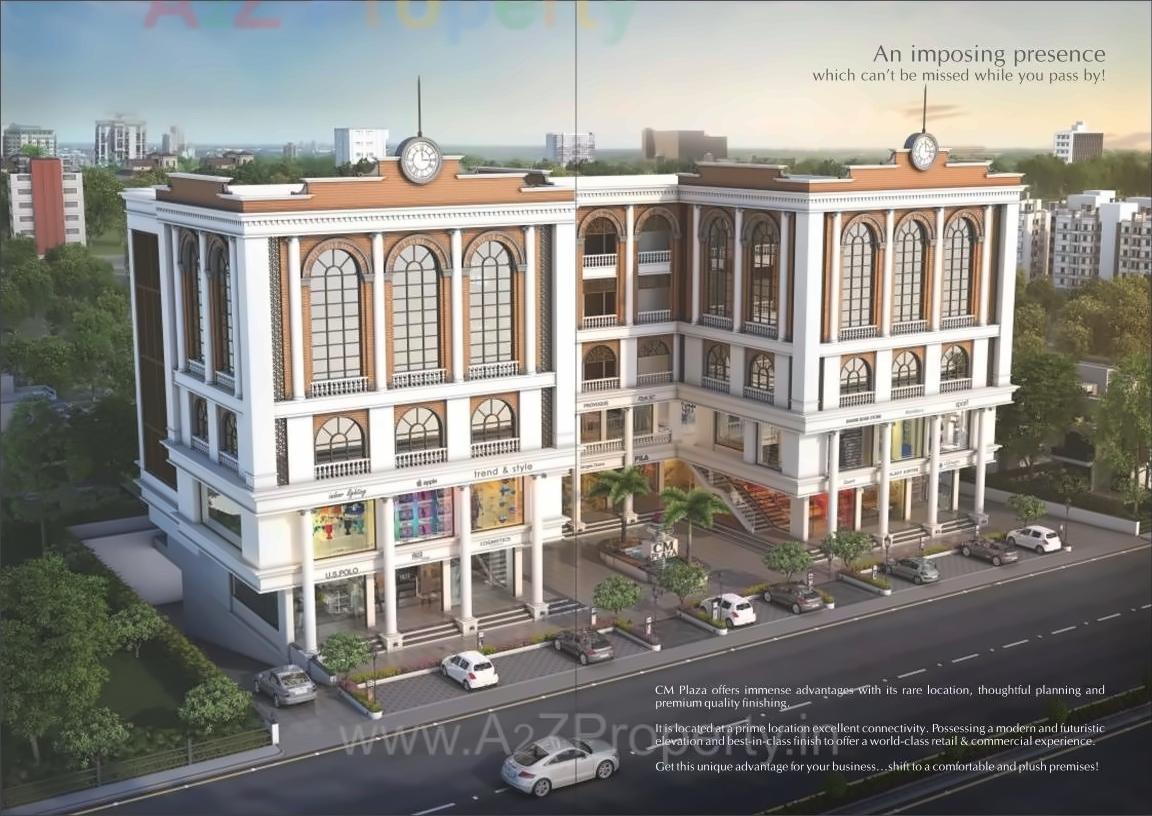 3D Elevation of real estate project Cm Plaza located at Atladara, Vadodara, Gujarat