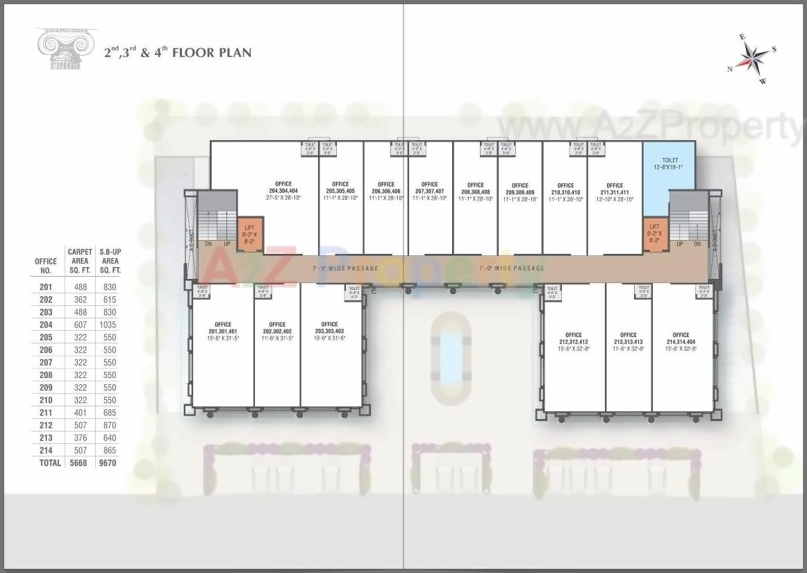Layout of real estate project Cm Plaza located at Atladara, Vadodara, Gujarat