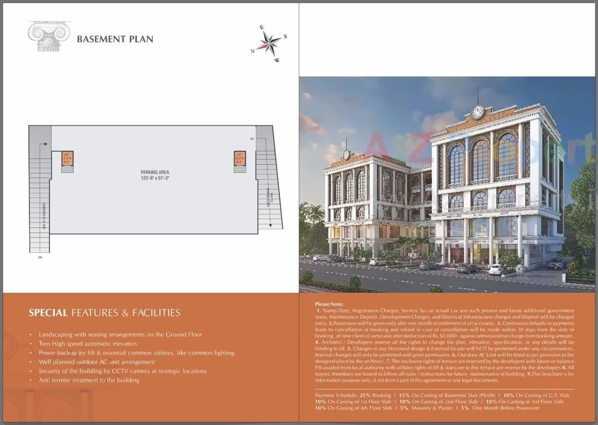 Layout of real estate project Cm Plaza located at Atladara, Vadodara, Gujarat