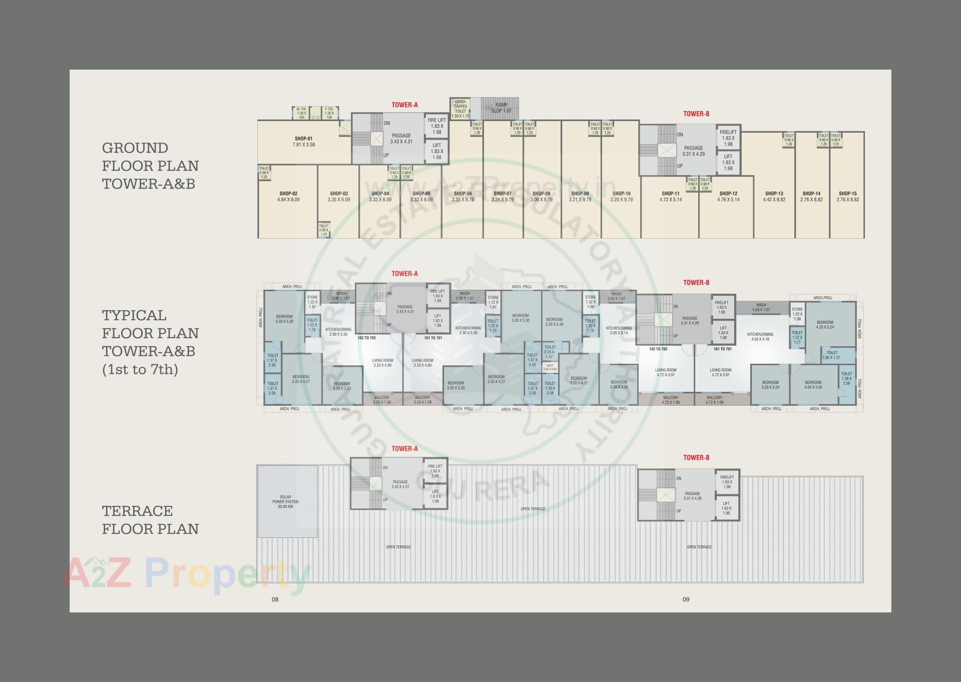 Layout of real estate project Coral located at Chhani, Vadodara, Gujarat