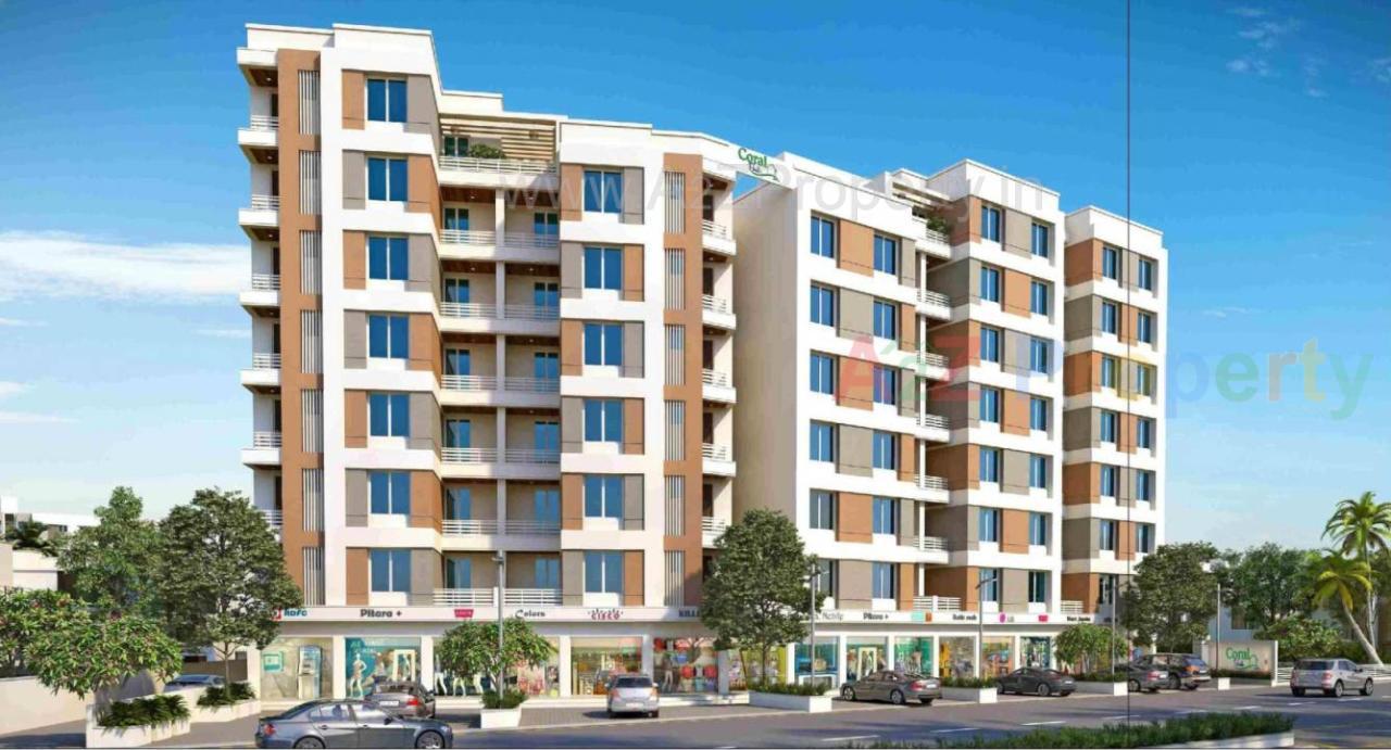 3D Elevation of real estate project Coral Pride located at Gotri, Vadodara, Gujarat
