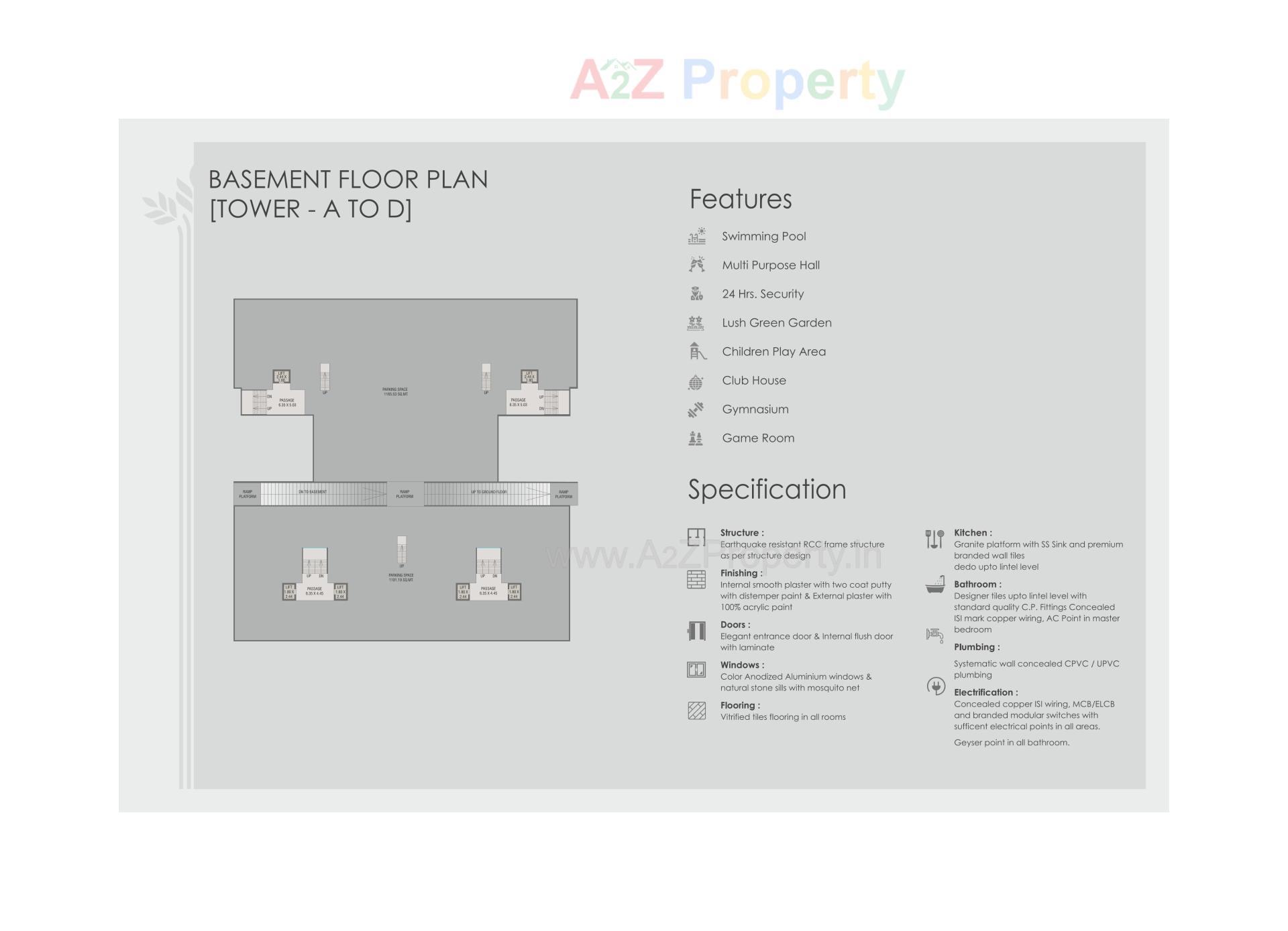 Layout of real estate project Courtyard 1 located at Sevasi, Vadodara, Gujarat
