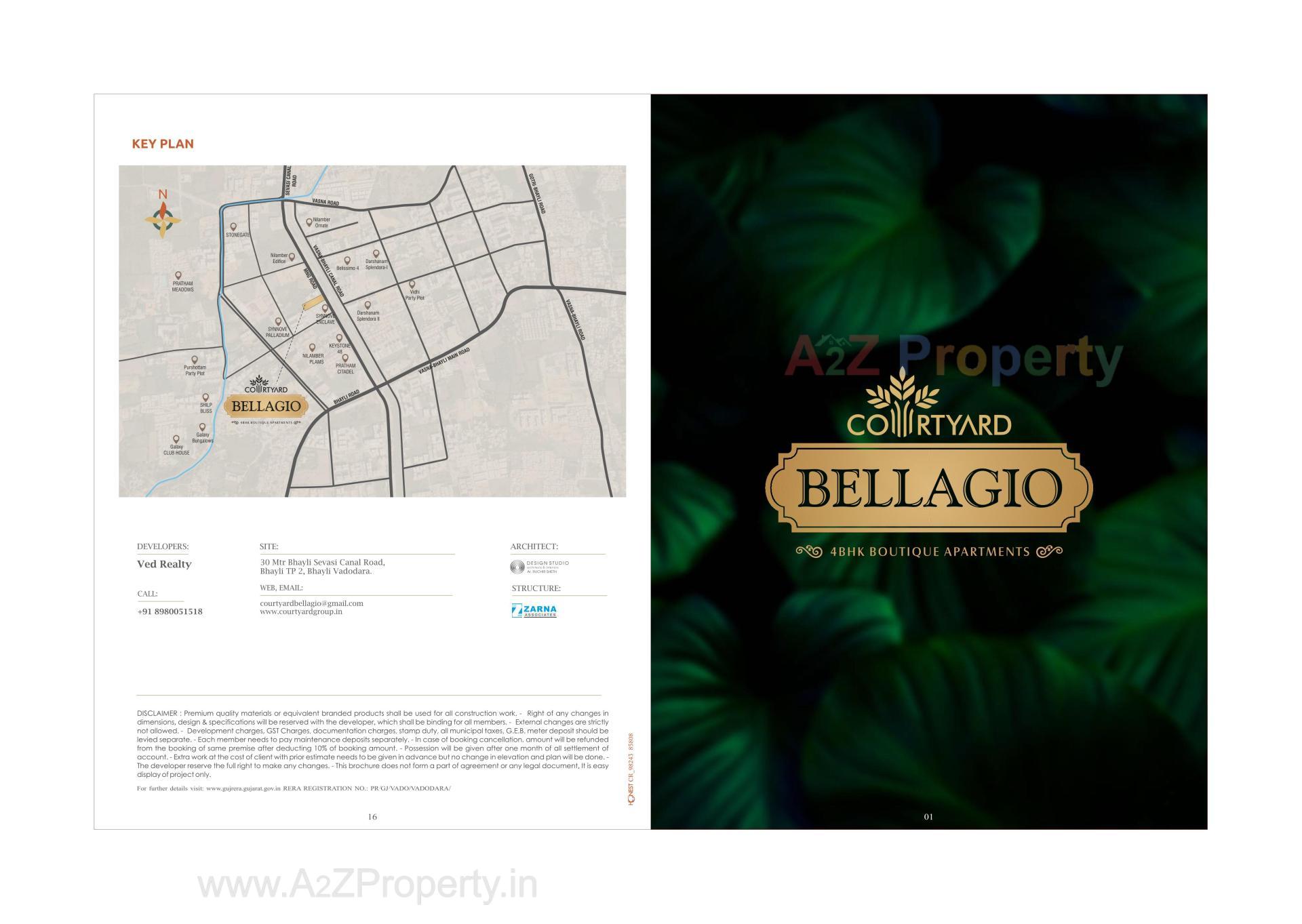  of real estate project Courtyard Bellagio located at Bhayli, Vadodara, Gujarat