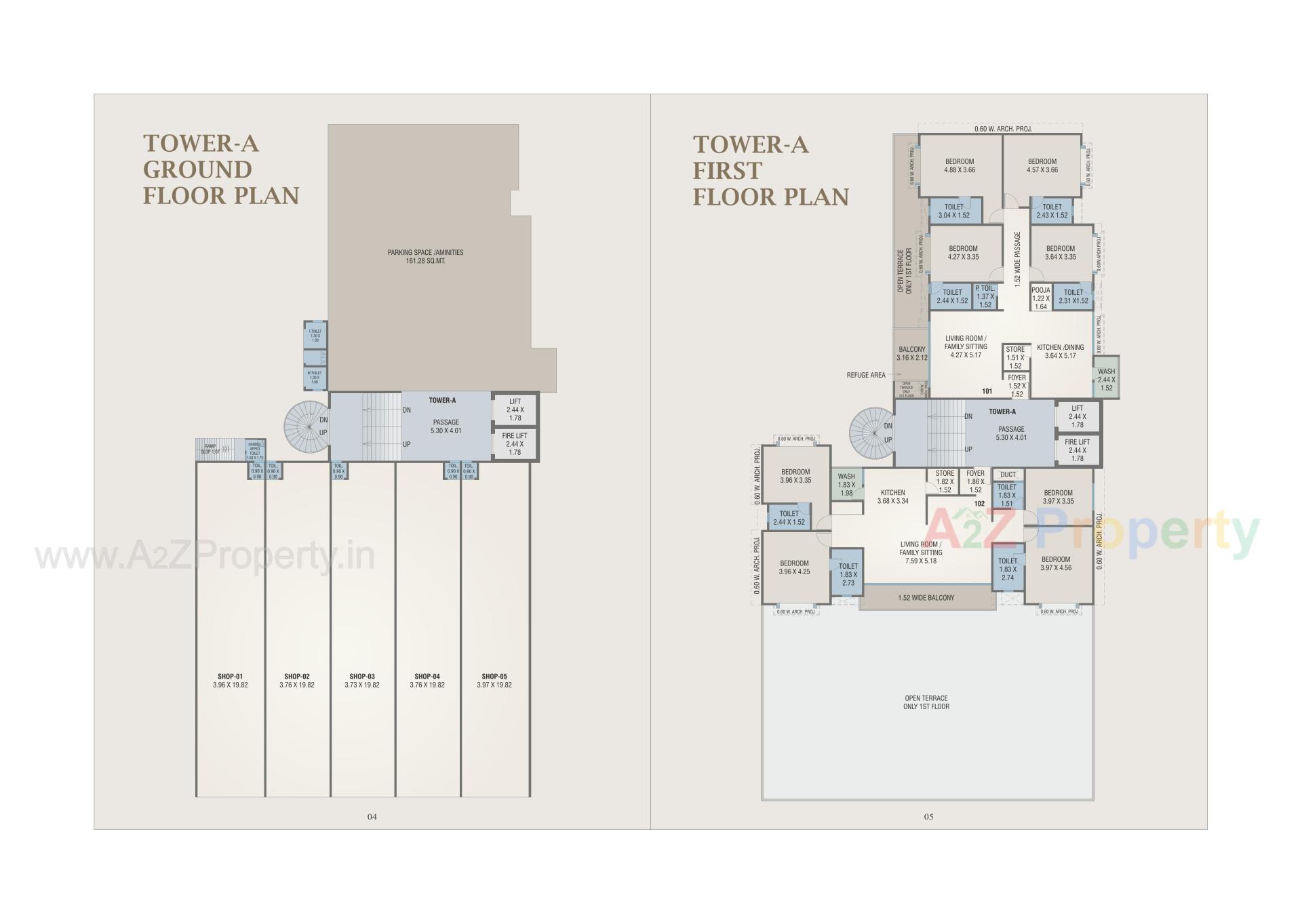 Layout of real estate project Courtyard Bellagio located at Bhayli, Vadodara, Gujarat
