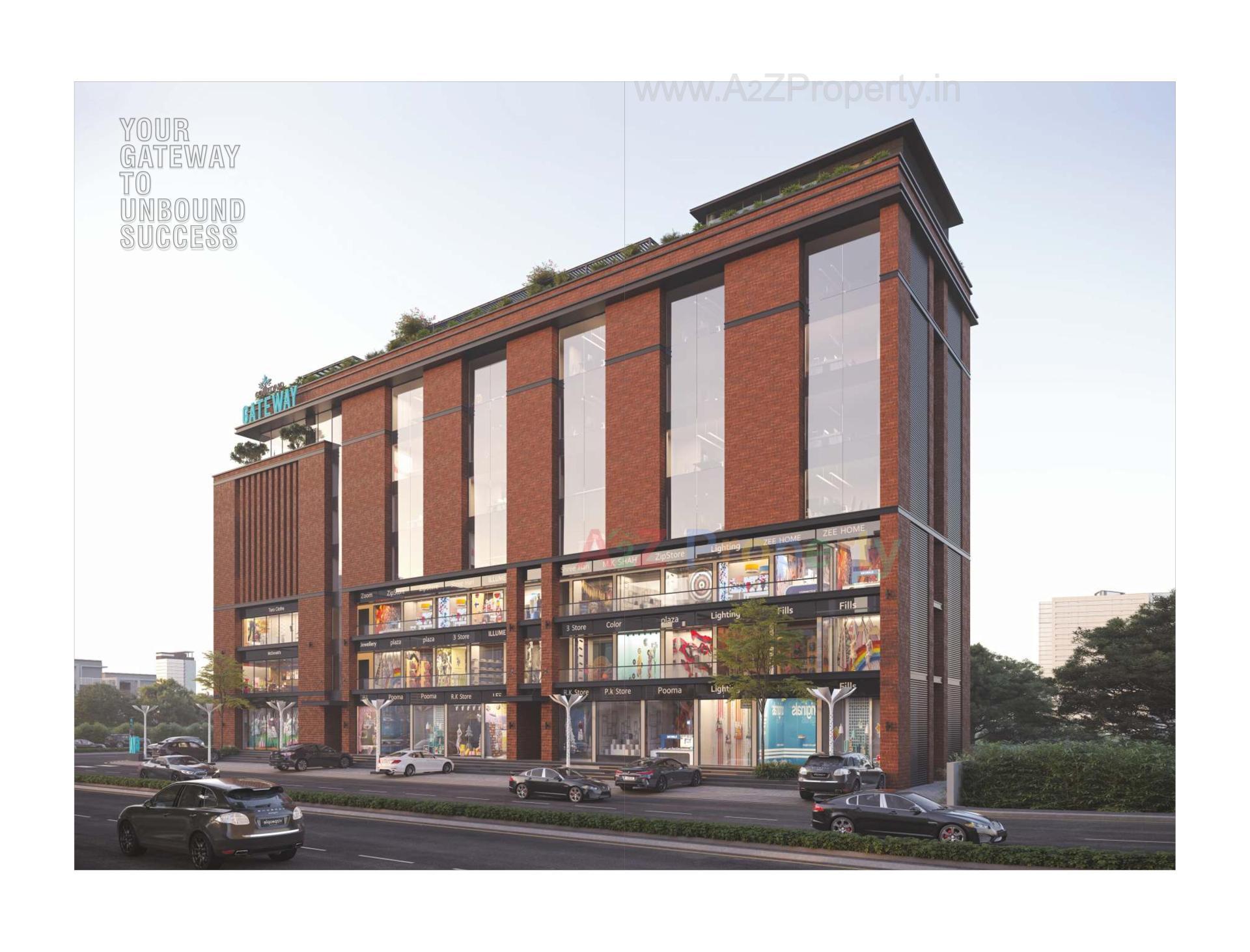 3D Elevation of real estate project Courtyard Gateway located at Sevasi, Vadodara, Gujarat