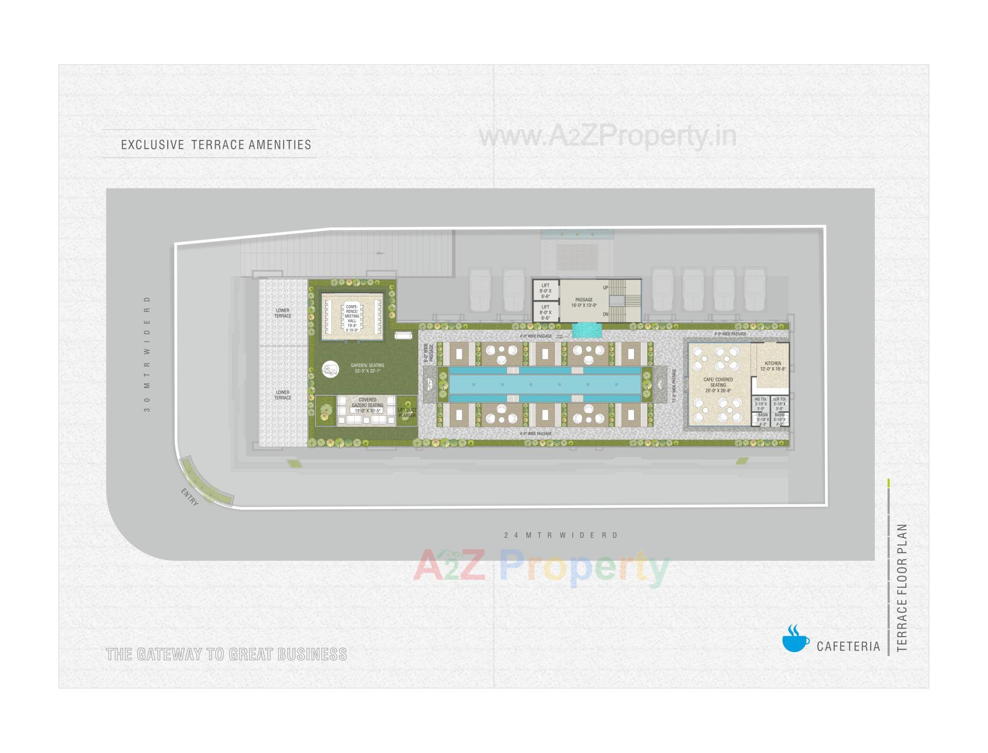 Layout of real estate project Courtyard Gateway located at Sevasi, Vadodara, Gujarat