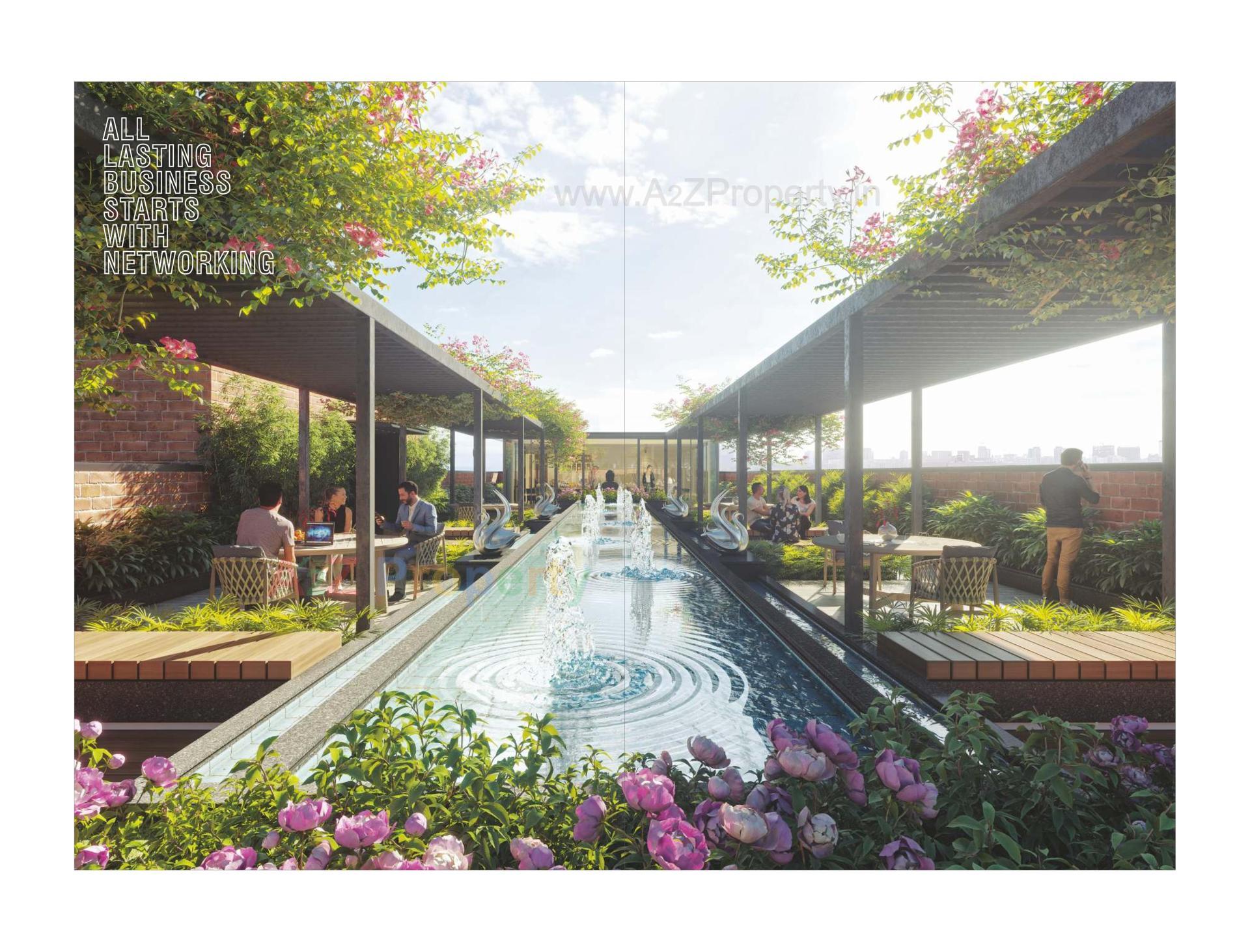 3D Elevation of real estate project Courtyard Gateway located at Sevasi, Vadodara, Gujarat