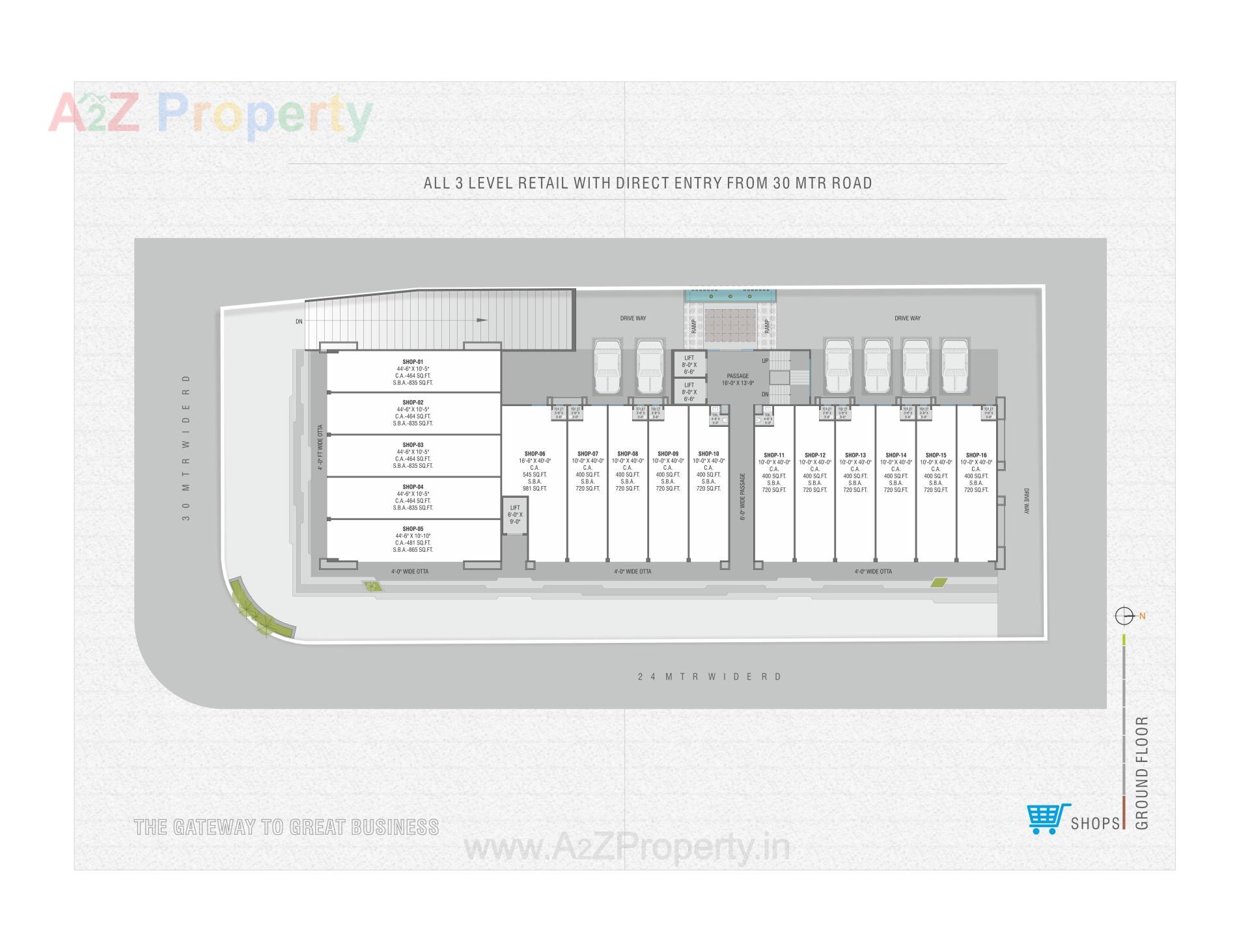 Layout of real estate project Courtyard Gateway located at Sevasi, Vadodara, Gujarat