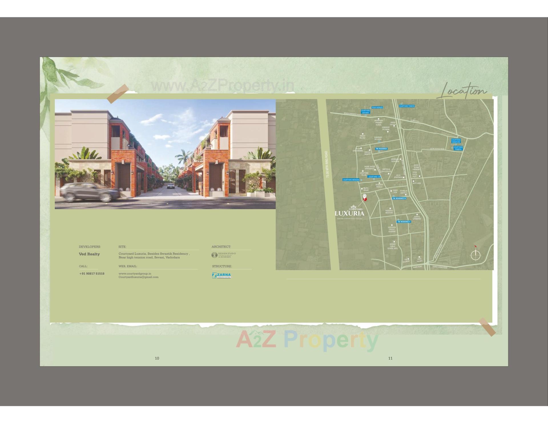  of real estate project Courtyard Luxuria located at Sevasi, Vadodara, Gujarat