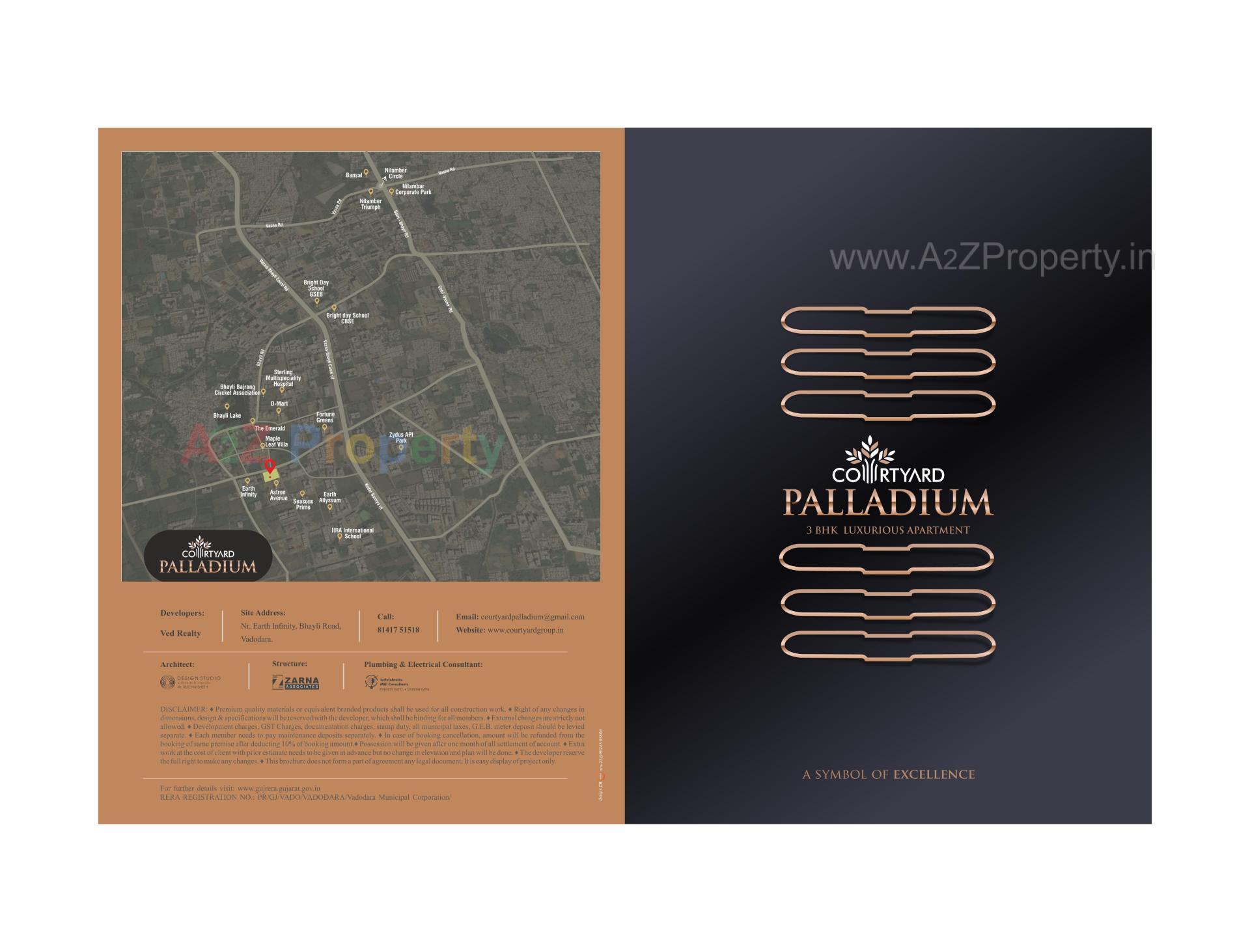  of real estate project Courtyard Palladium located at Bhayli, Vadodara, Gujarat