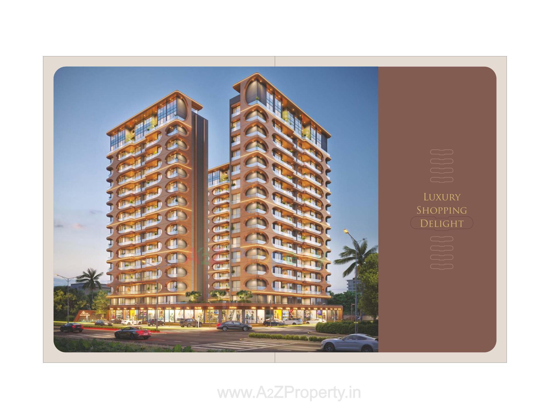 3D Elevation of real estate project Courtyard Palladium located at Bhayli, Vadodara, Gujarat