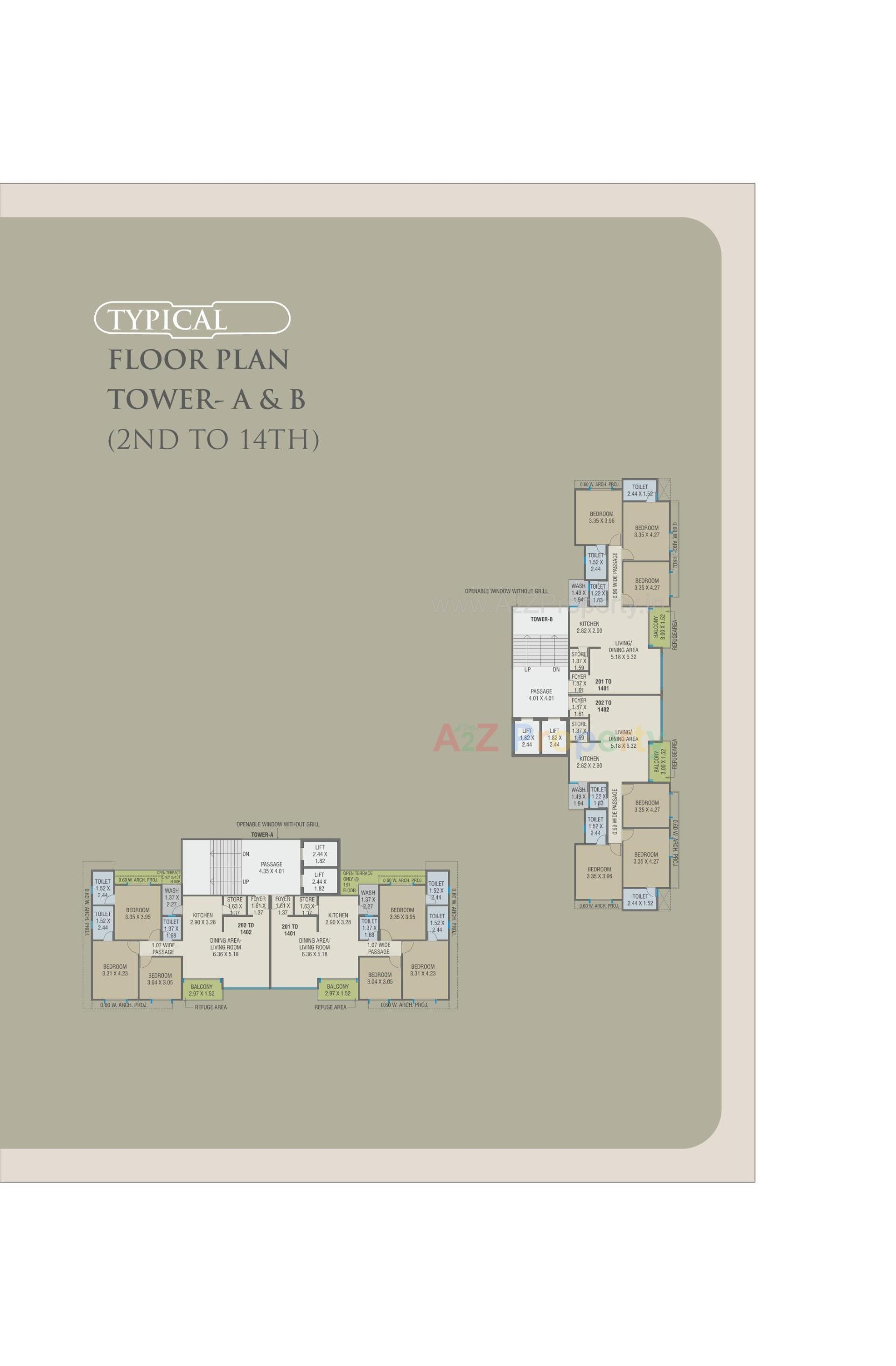 Layout of real estate project Courtyard Palladium located at Bhayli, Vadodara, Gujarat