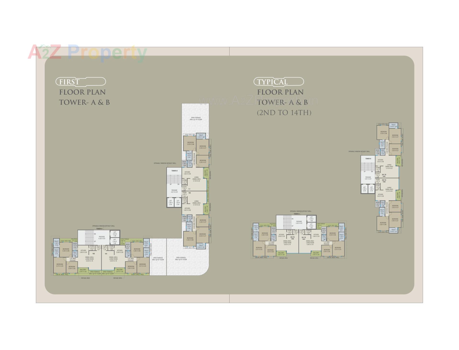 Layout of real estate project Courtyard Palladium located at Bhayli, Vadodara, Gujarat