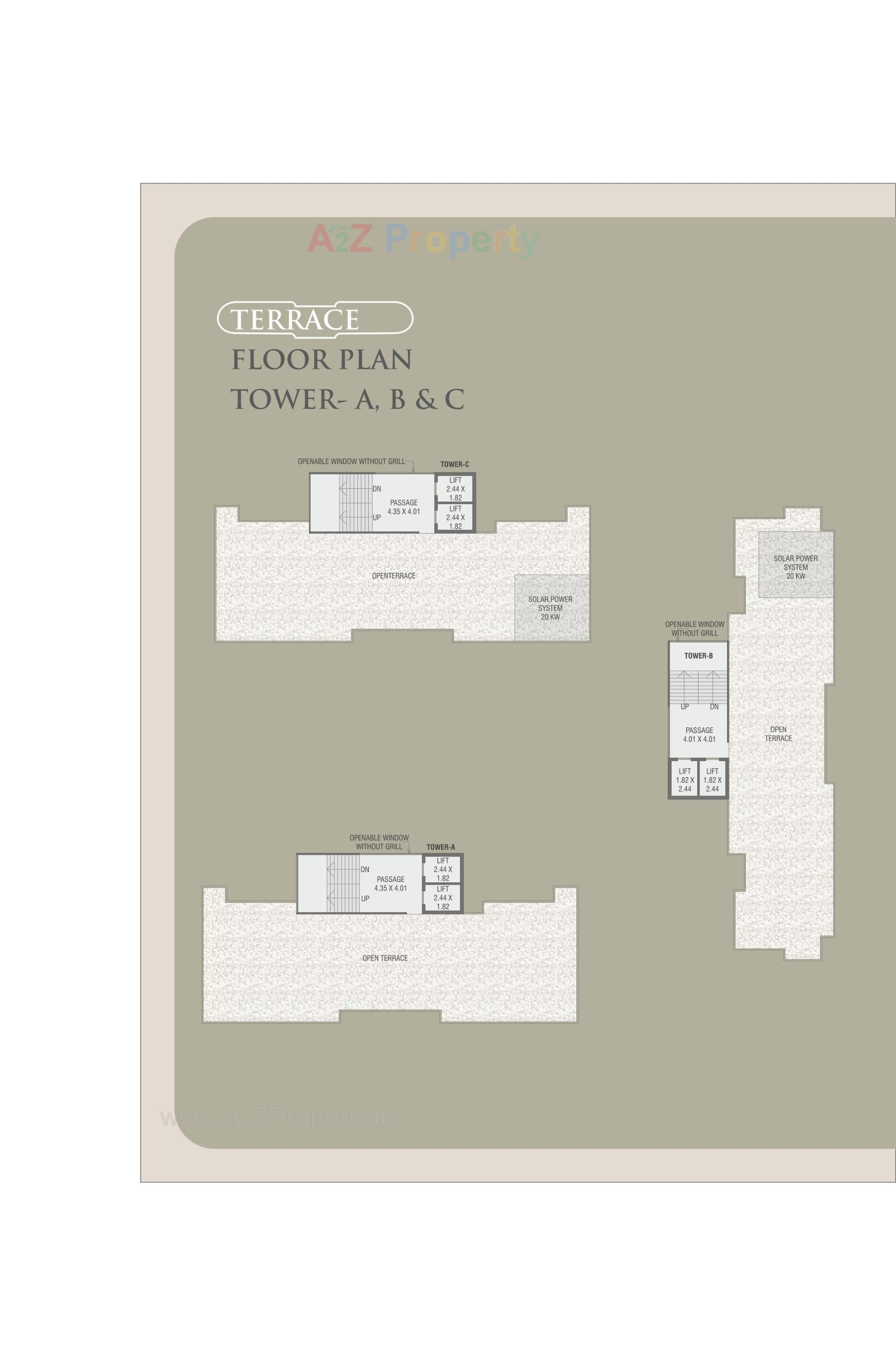 Layout of real estate project Courtyard Palladium located at Bhayli, Vadodara, Gujarat